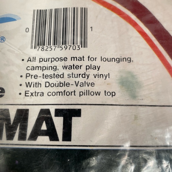 VINTAGE 1984 INTEX THE WET SET INFLATABLE POOL AIR MAT 72 x 27" Lot Of 2 - Picture 4 of 8